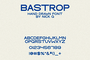Bastrop Hand Drawn Font, a Sans Serif Font by nickqtx (Thumbnail 2 of 4)