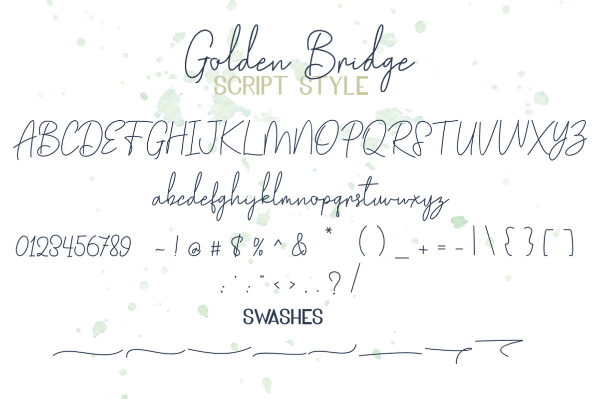 Golden Bridge Font Duo, a Script Font by MSG Studio