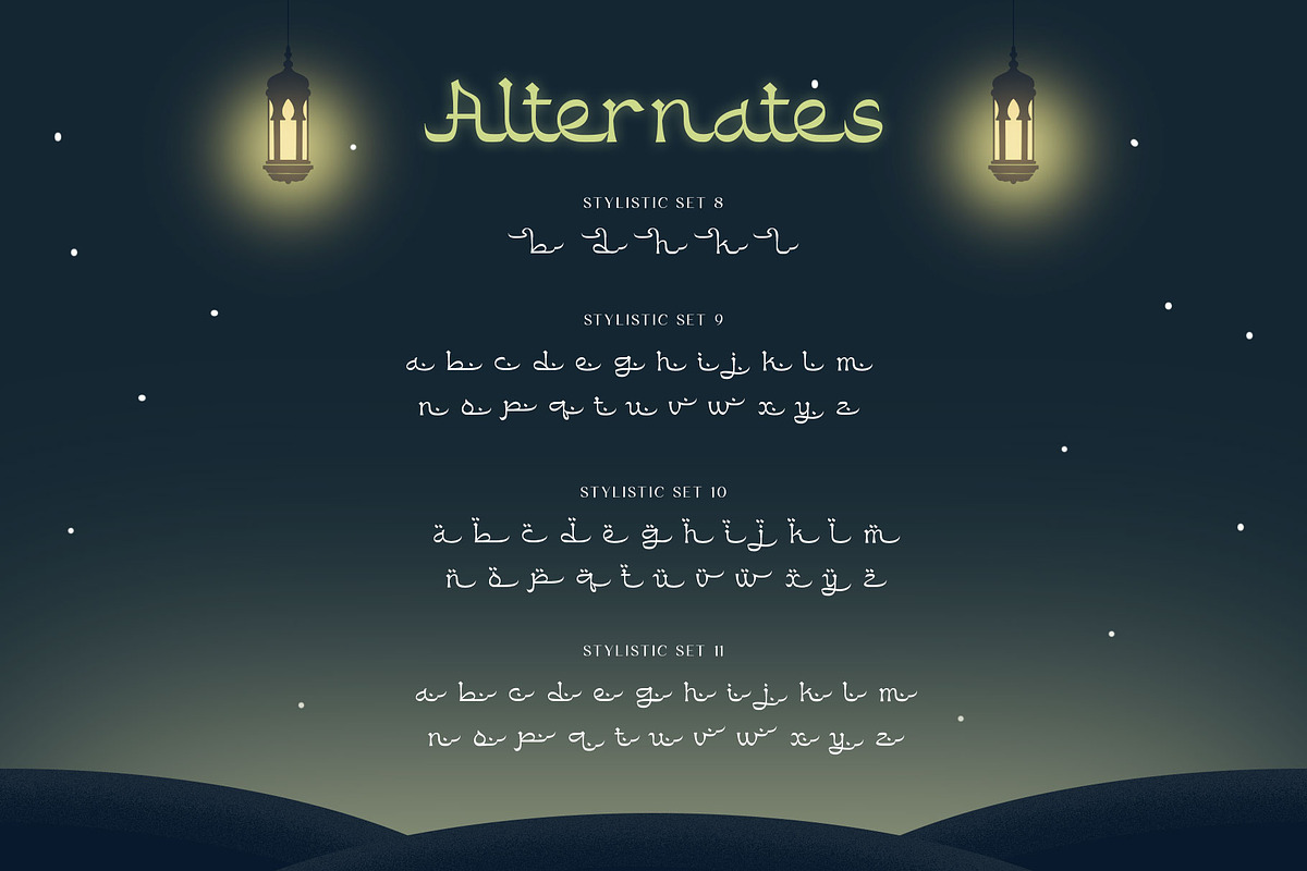 Buballen Arabic Typeface, a Script Font by alit design (Photo 8 of 14)