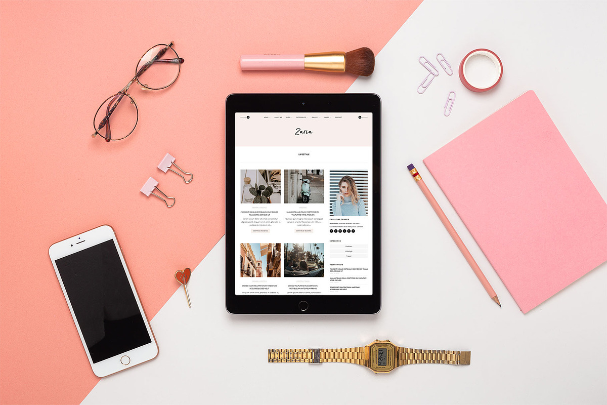 Zaria - WordPress Theme, a WordPress Template by GbThemes (Photo 5 of 5)