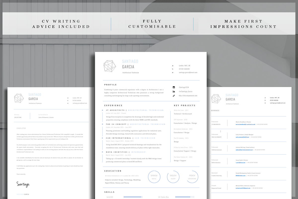 Architect Resume Template, a Resume Template by introDuice - CV / Resumes (Photo 6 of 6)
