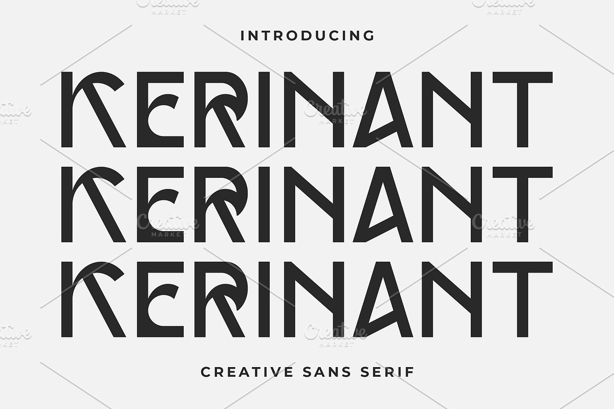Kerinant Creative Sans, a Sans Serif Font by Artiveko (Photo 1 of 9)