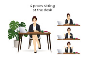 Business Woman Character Pack, a Finance Illustration by Volha Hlinskaya (Thumbnail 5 of 9)