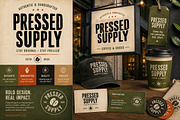 Pressed Supply, a Sans Serif Font by Art StoreID (Thumbnail 10 of 10)
