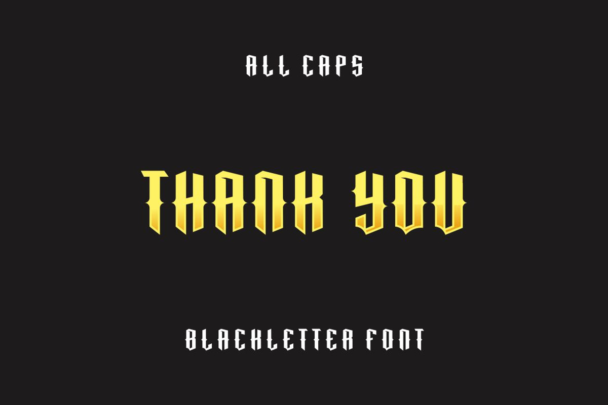 Wizared Blackletter Font, a Serif Font by majesticlogo (Photo 5 of 5)
