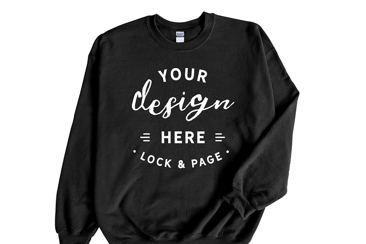 Gildan 18000 Sweatshirt Mega Bundle, a Hoody Mockup by lock and page (Photo 3 of 7)