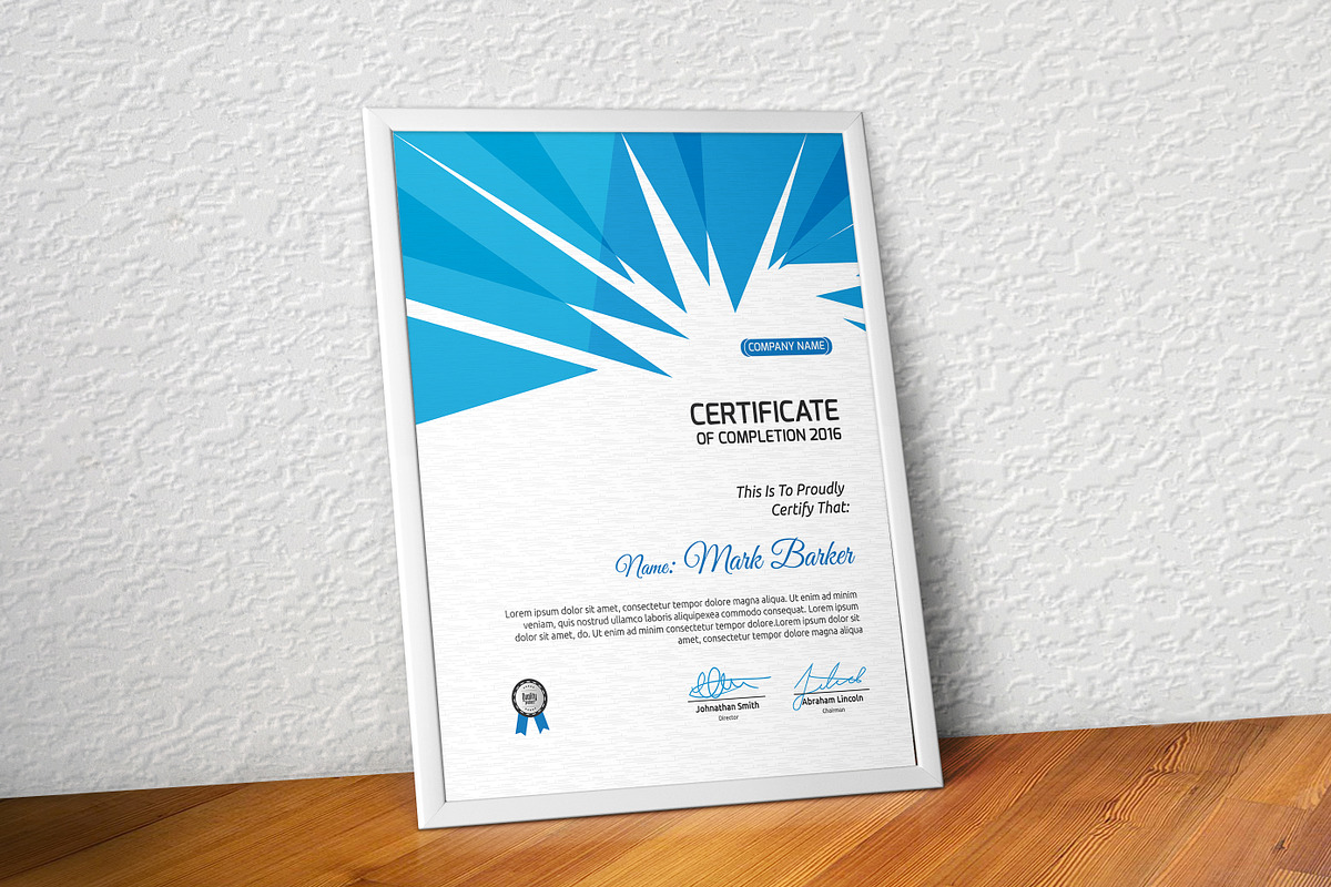 Certificate, a Stationery Template by Curve Design (Photo 2 of 3)