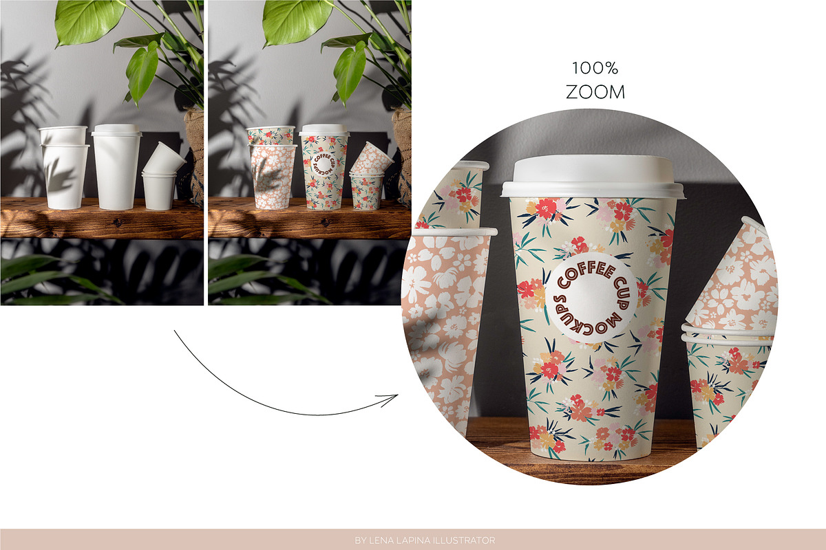 PAPER COFFEE CUP MOCKUP SET, a Cups & Container Mockup by MCKP*ME (Photo 6 of 16)