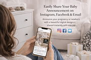 Neutral Baby Announcement Template, a Social Media Template by Digiteve (Thumbnail 6 of 6)
