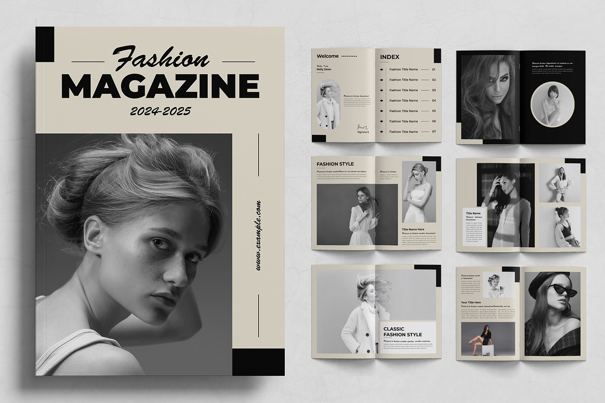 Fashion Magazine Layout, a Magazine Template by ContestDesign (Photo 1 of 3)