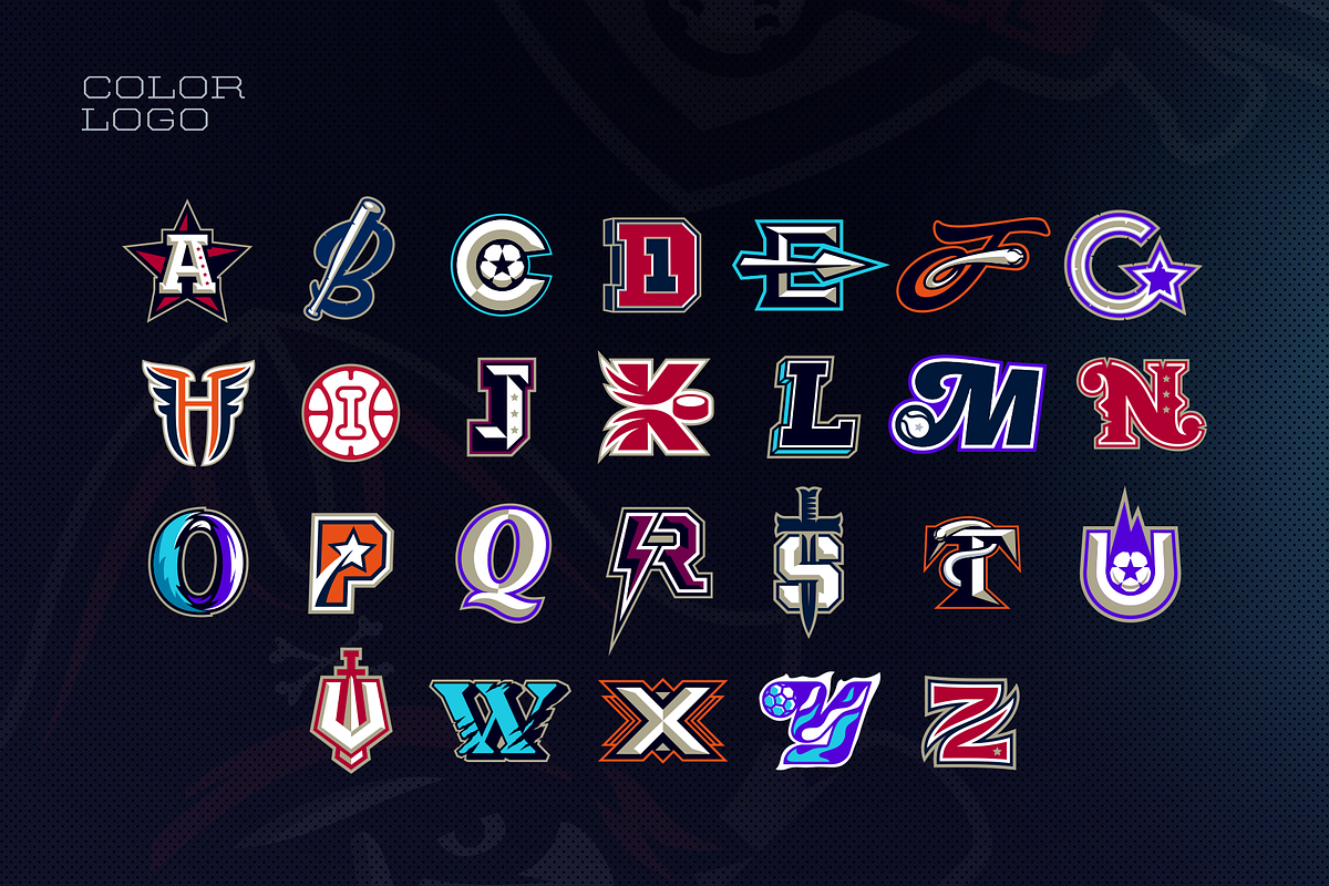 26 Emblems Alphabet, an Illustration by TickStyle (Photo 2 of 4)