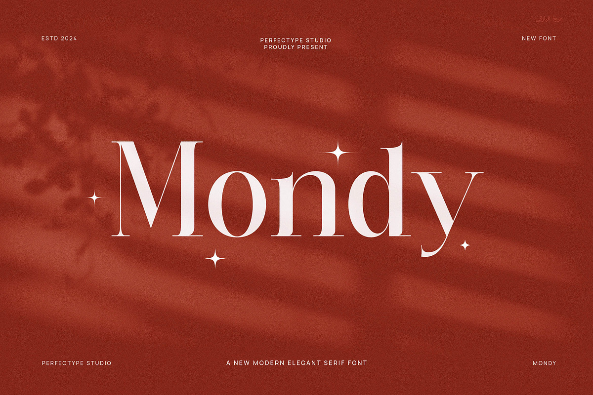 Mondy Modern Serif Font, a Serif Font by Perfectype (Photo 1 of 8)