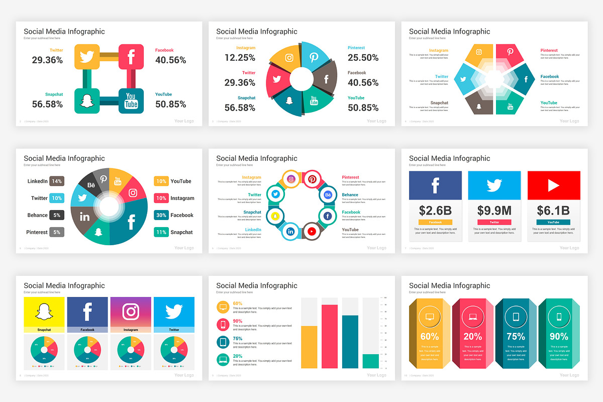 Social Media Analytics Keynote, a Presentation Template by SlideOne (Photo 3 of 7)