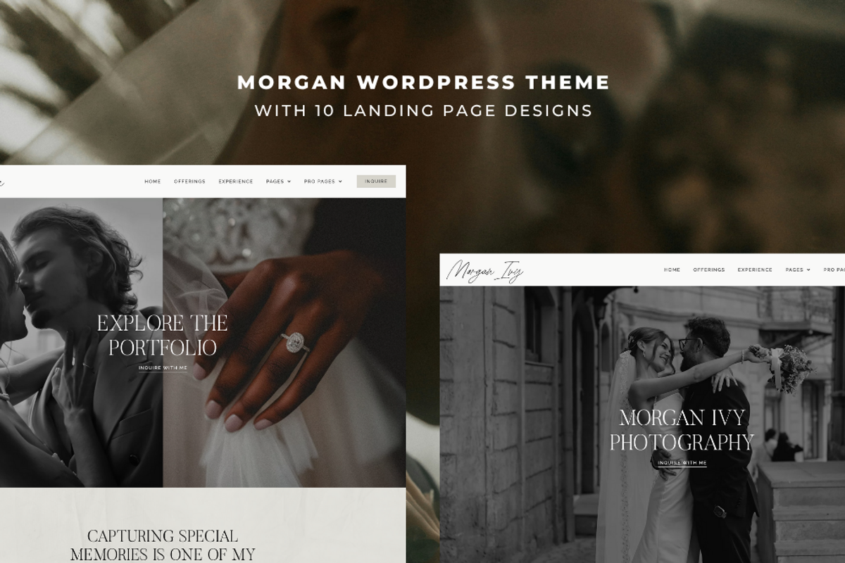 Morgan - WordPress Photography Theme, a WordPress Template by Pix & Hue (Photo 4 of 5)