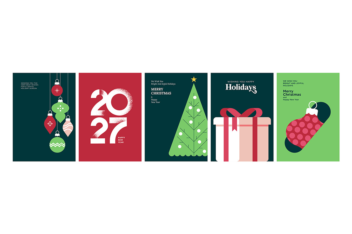 Merry Christmas and Happy New Year, a Seasonal Illustration by PureSolution (Photo 10 of 16)