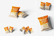 Snack Bag Mockup, a Packaging Mockup by Indah (Thumbnail 1 of 6)
