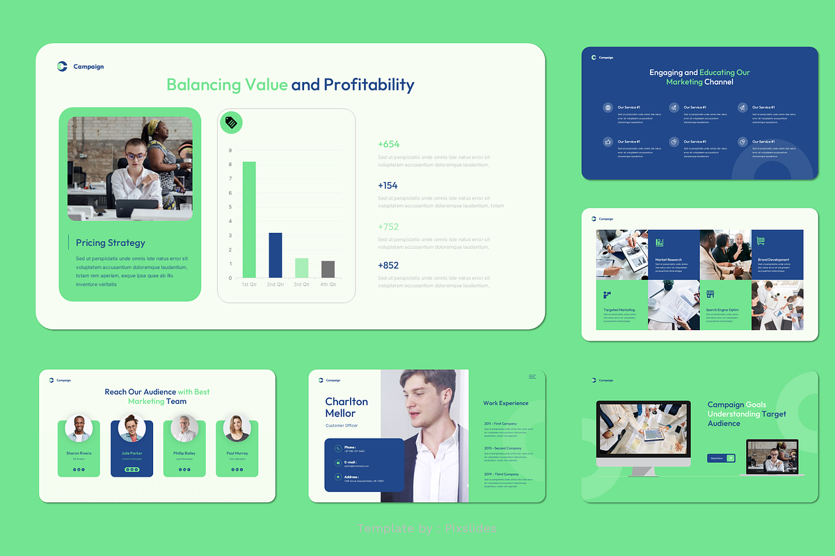 Marketing Plan Keynote, a Presentation Template by Pixslides (Photo 4 of 7)
