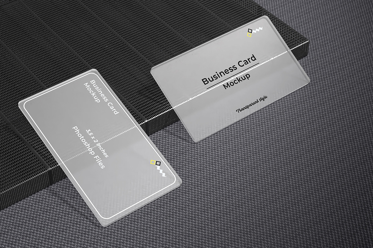 Transparent Business Card Mockup, an Advertising Mockup by Graphicbars (Photo 11 of 13)
