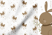 Baby Rabbit illustration & patterns, an Animal Illustration by polikarpovaart (Thumbnail 8 of 12)