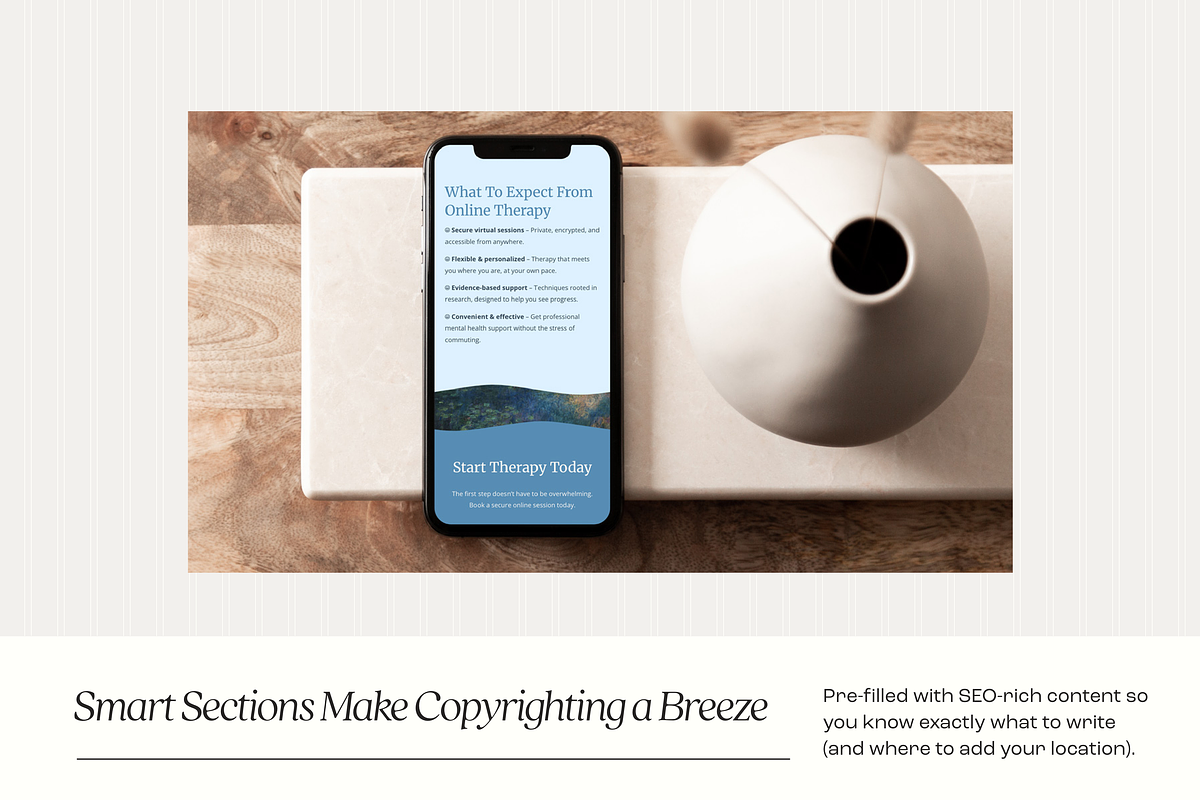Website Template for Therapists preview 5