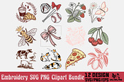 Embroidery SVG PNG Clipart Bundle, an Object Illustration by Ya_ Design Store (Thumbnail 1 of 13)