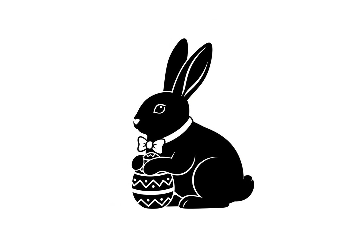 Cute Easter Bunny Silhouette bundle, an Illustration by Artivon (Photo 2 of 51)