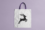 Minimalist Jumping Stag Logo, a Branding & Logo Template by Vectorium Studio (Thumbnail 2 of 2)