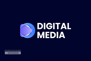 Digital Media Gradient Colorful Logo, a Branding & Logo Template by ivan_artnivora