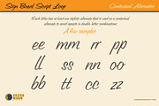 Signboard Script Retro Script Font, a Font by Paper Moon Graphic Supply (Thumbnail 5 of 5)