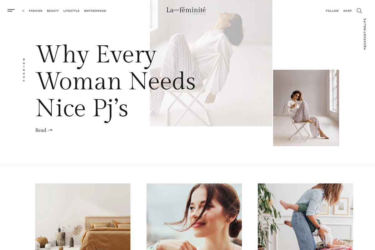 Minimal Fashion WordPress Blog, a Landing Page Template by MasterDesigns (Photo 1 of 10)