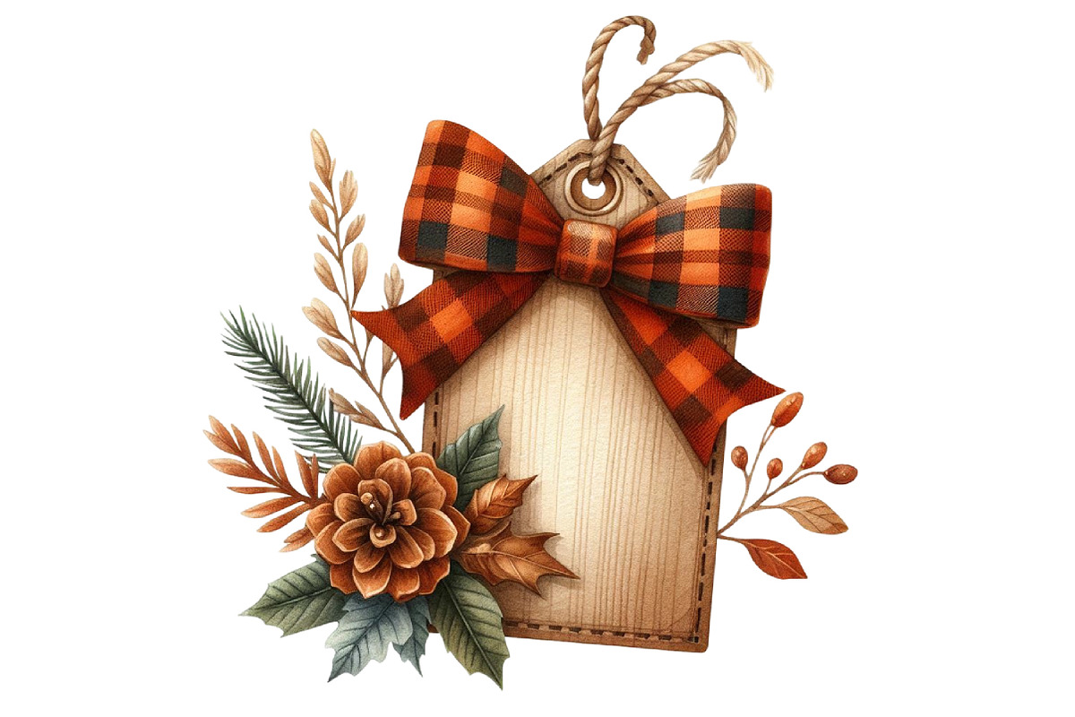 Vintage Wooden Autumn Tags Clipart, an Illustration by Designking (Photo 4 of 4)