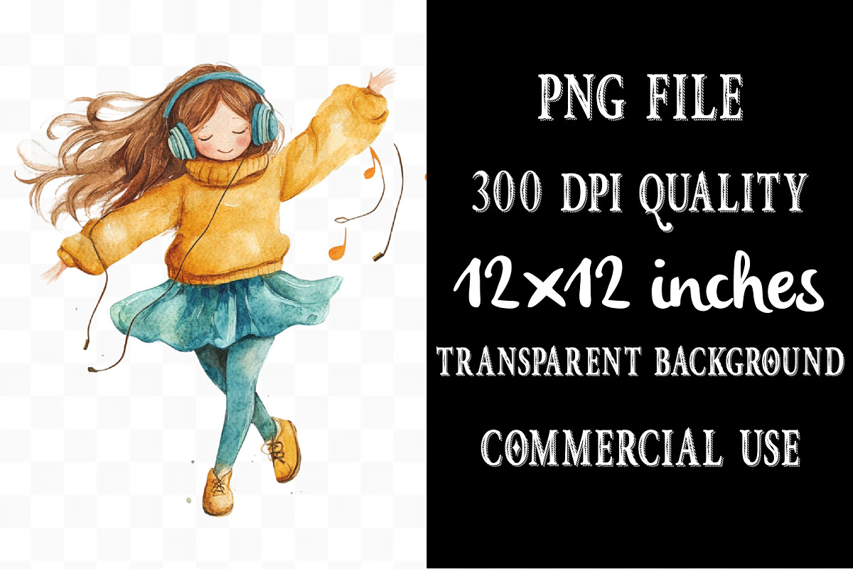 Quirky Girl Clipart, an Illustration by Designking (Photo 5 of 5)
