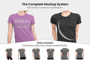 Women's T-Shirt Apparel Mockups