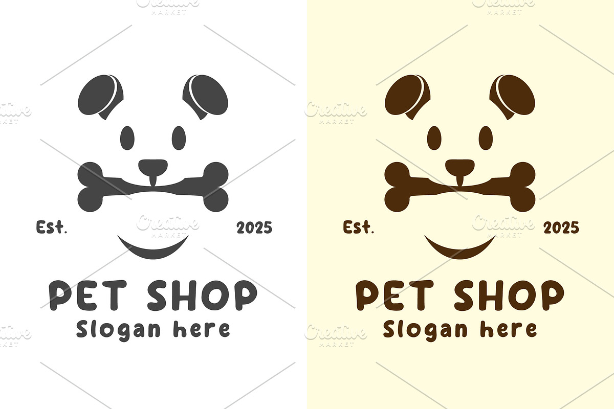 Pet Shop Label Logo Design Icon, a Branding & Logo Template by Morvana Crew