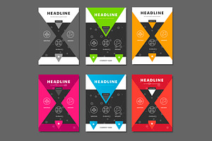 6 Vector Brochure Template