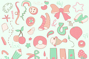 cute doodle clip art pack, a Graphic by Pelican graphics (Thumbnail 2 of 4)
