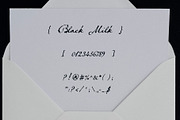 Black Milk: Decorative Ink Script, a Script Font by Mneme (Thumbnail 8 of 11)
