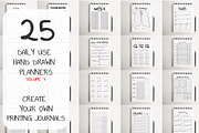 25 Daily Hand Drawn Planners, a Templates & Theme by Character (Thumbnail 1 of 8)