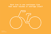 Continuous Line Icons, an Outline Icon by Studio Armstrong (Thumbnail 3 of 5)