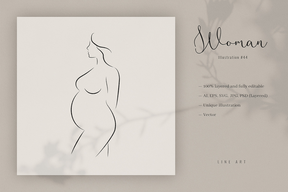 Womans Body. Line Art Illustration, a Decorative Illustration by le-genda
