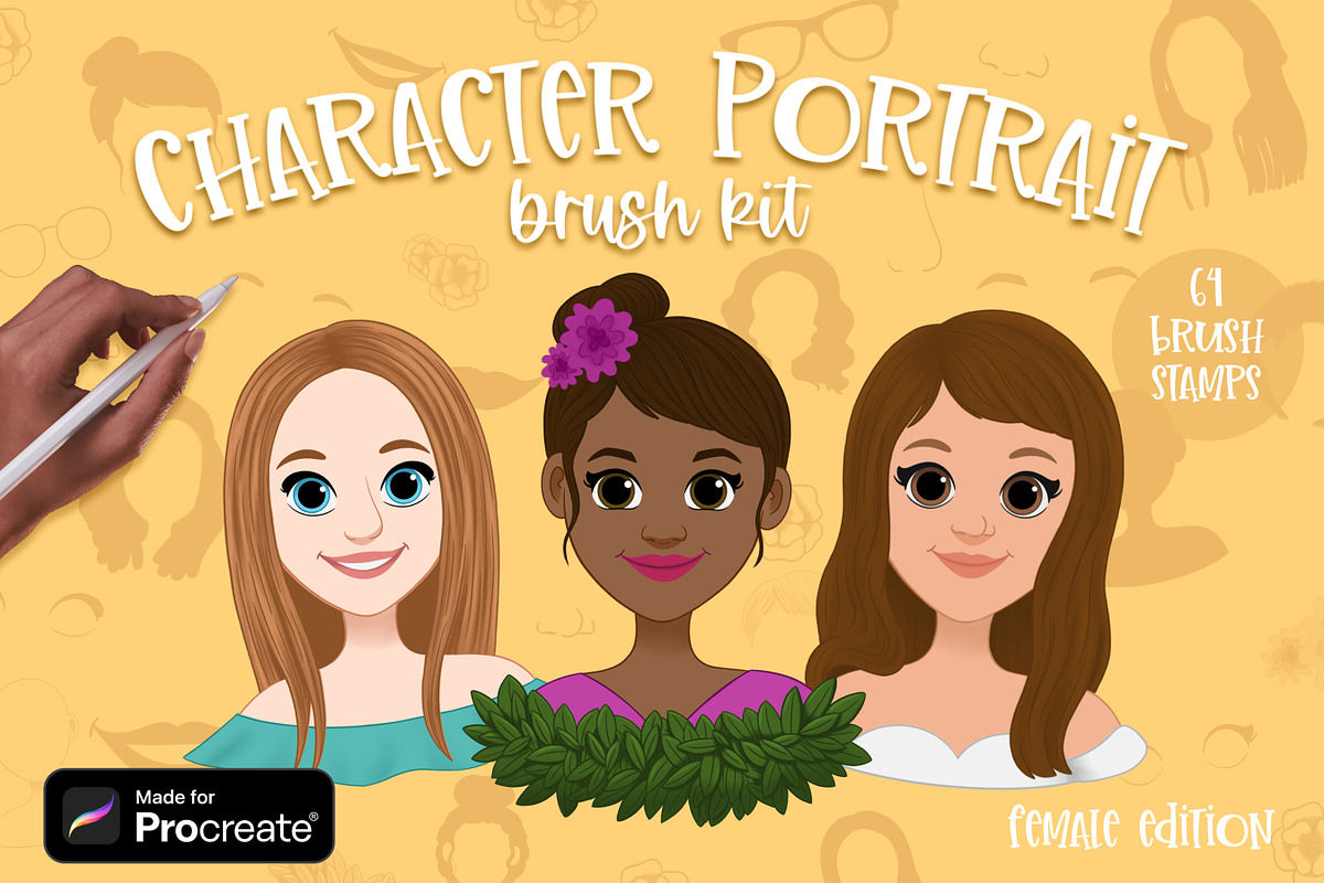 Portrait Creator brushes - Female, a Brush Add-On by Brushed Rose (Photo 1 of 5)