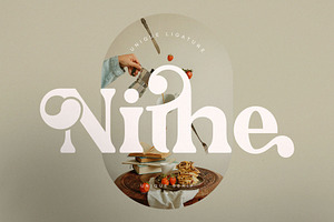 Nithe Unique Ligature Serif Typeface