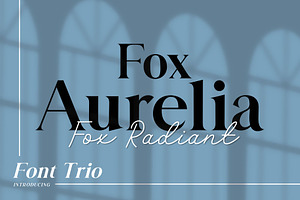 Fox Aurelia (Slant) & Fox Radiant, a Sans Serif Font by Fox7 By Rattana