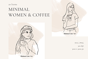 Minimal Women & Coffee, a Person Illustration by AMMi (Thumbnail 5 of 6)