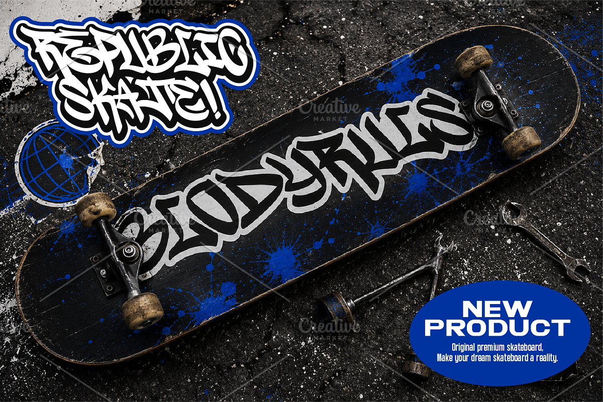 Wildstar Shoter Urban Graffiti Font, a Handwritten Font by Ronny Studio (Photo 4 of 9)