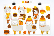 Fall Llama, an Illustration by PrettyBundles (Thumbnail 2 of 5)