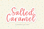 Salted Caramel, a Script Font by Paul Hewitt (Thumbnail 1 of 7)