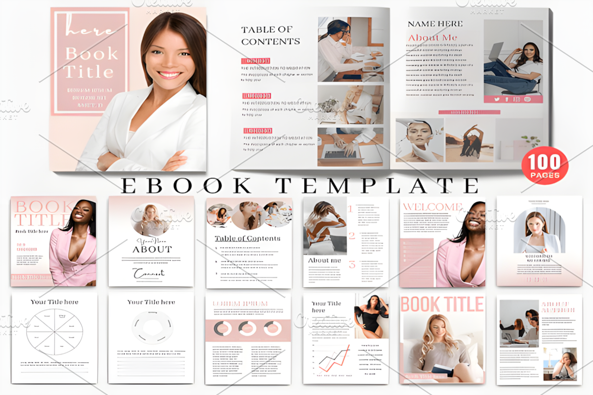 100 Ebook Template Bundle, a Social Media Template by Ink Gallery (Photo 7 of 10)