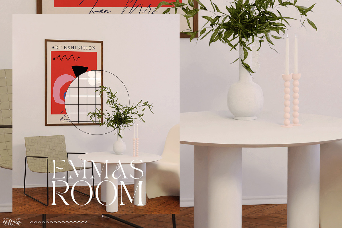 EMMAS ROOM Interior & Frame Mockup, a Household Mockup by Stykke Studio (Photo 16 of 19)