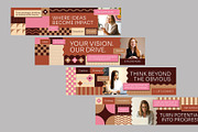Geometric Earth Tone Linkedin Banner, a Social Media Template by Neermana (Thumbnail 3 of 4)